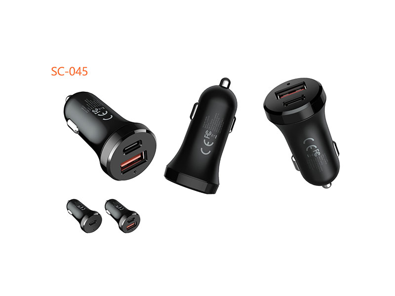 30W Dual Port PD Fast Car Charger